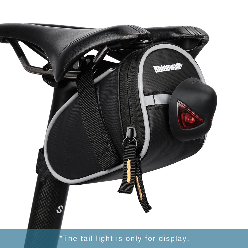 RHINOWALK T604 Bike Rear Saddle Bag Polyester Reflective Bicycle Tail Storage Bag RHINOWALK T604 Bike Rear Saddle Bag Polyester Reflective Bicycle Tail Storage Bag